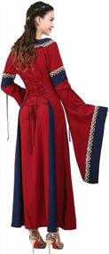 img 1 attached to Medieval Renaissance Ball Gown For Women - Kranchungel Fairy Costume Dress, Perfect For Historical Reenactments, Irish Festivals, And Medieval Parties