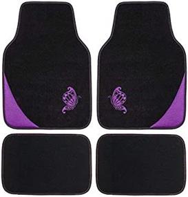 img 2 attached to Flying Banner Universal Embroidery Butterfly Interior Accessories and Floor Mats & Cargo Liners