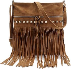 img 1 attached to 👜 Сумки и кошельки Heidi Hippie Fringe Shoulder Messenger для женщин от Hobo Bags - получите лучшую SEO