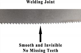 img 2 attached to Imachinist S447812812 Bi-Metal Portable 44-7/8" Long, 1/2" Wide, 0.025" Thick Bi-Metal Band Saw Blades Variable Teeth, 3 Pack (8/12TPI)