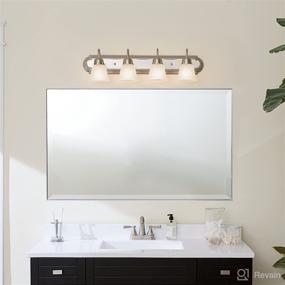 img 2 attached to 💡 Kichler Lighting 5338NIS Brushed Nickel Four Light Bathroom Fixture