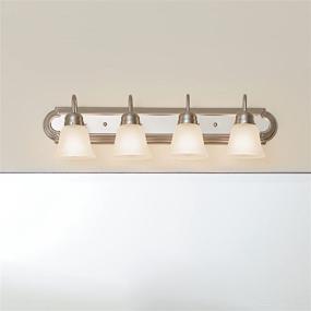 img 1 attached to 💡 Kichler Lighting 5338NIS Brushed Nickel Four Light Bathroom Fixture