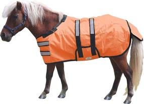 img 3 attached to 🔒 600D Ripstop Waterproof Reflective Safety Winter Foal and Mini Horse Turnout Blanket - Medium Weight (150g) by Derby Originals