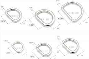 img 2 attached to 6Pcs D-Ring Findings For Purse Making With Quality Finish - CRAFTMEMORE SCD1