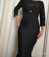 img 1 attached to VFSHOW Womens Crew Neck Buttons Slim Work Business Office Bodycon Pencil Dress review by Naomi Snyder