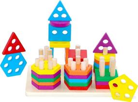 img 4 attached to Preschool Educational Recognition Geometric Non Toxic