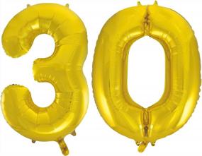 img 1 attached to 30-Inch Gold Foil Jumbo Balloons