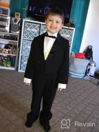 img 1 attached to Classic Boys Black Tuxedo Outfit Set with Tail for Special Occasions review by Emmanuel Pictorial