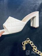img 1 attached to Block Heel Mule Sandal For Women - The Pattie Drop review by Sharmake Shuram