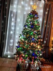 img 5 attached to Серебряный цилиндр для рождественской елки Luxspire с подсветкой, плетеное украшение из ротанга, праздничное сезонное украшение для дома