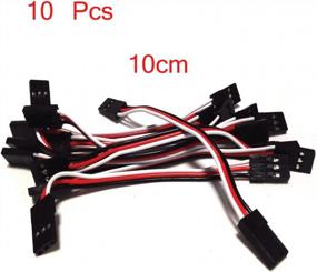 img 3 attached to 10 Pack YXQ 100Mm Male To Male Servo Connector Extension Cable For KK MWC Eagle Control Board - 3 Pin JR Plug