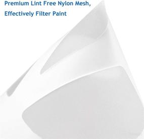 img 3 attached to High-Quality 50 Micron Cone Paint Filter Strainer Screen Funnel with Fine Nylon Mesh - Perfect for Automotive, Aircraft, Instruments, Arts & Crafts, Leatherware - 50 Pack