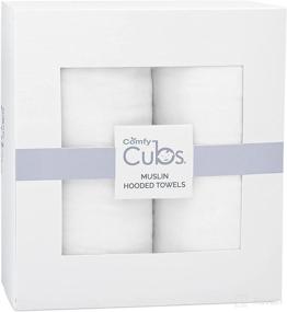 img 1 attached to 👶 Comfy Cubs 2 Pack Baby Hooded Muslin Cotton Towel Set - Large, Soft, Warm, and Absorbent Bath Towels for Boys and Girls