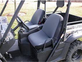 img 2 attached to 🛡️ Gray Neoprene Seat Cover for Yamaha Rhino UTV by Rugged Ridge 63210.09