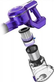 img 1 attached to Powerful INSE S6T S6P Pro Purple Motor With Convenient Dust Box