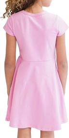 img 1 attached to Stylish KIDPIK Simple Skater Dress in Jadite - Perfect for Girls' Dresses