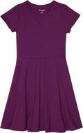 stylish kidpik simple skater dress in jadite - perfect for girls' dresses logo