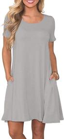 img 4 attached to Fantastic Zone Womens Dresses Pockets Women's Clothing ~ Dresses