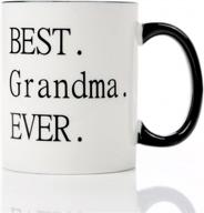 кружка для бабушки с самым высоким рейтингом - керамическая кофейная чашка на 11 унций - веселый подарок на день рождения для бабушек от внуков - уникальные идеи подарков логотип