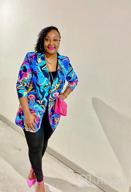 img 1 attached to Women'S Graphic Print Blazer Jacket - WDIRARA Long Sleeve Open Front Multicolored review by Maurice Ford