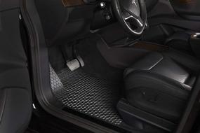 img 3 attached to 🚗 Набор аксессуаров для пола ToughPro Floor Mats (Передний ряд + 2-й ряд) для Ford Bronco Sport с ковровым полом, высокопрочные на всю погоду (сделано в США) - черный резина - Подходит для 2021 2022 2023.