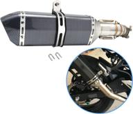 motorcycle exhaust muffler removable compatible logo