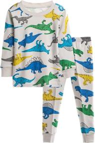 img 3 attached to 🦖 LOKTARC Dinosaur Pajamas - Premium Boys' Sleepwear Clothing Sets