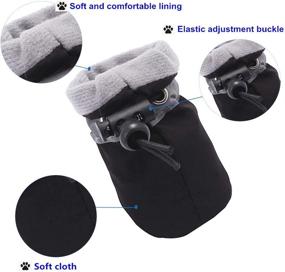 img 2 attached to 🐾 Premium Anti-Slip Dog Cat Boots with Adjustable Strap and Reflective Strip - Soft Booties for Small Dogs (4Pcs) - Paw Protector by AblePet