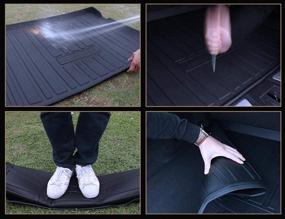 img 1 attached to 🚗 Tesla Model Y Cargo Liner: Black Heavy Duty Rubber Rear Trunk Mat for 2020-2022 - Waterproof and Protective!