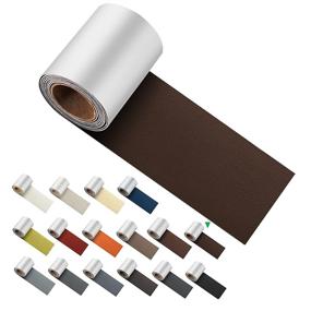 img 4 attached to 🛋️ ILOFRI Leather Repair Tape 3x60 inch, Long-lasting Self Adhesive Vinyl and Leather Repair Patches for Couch, Furniture, Car Seats, Auto Interior, Upholstery, Bonded Leather - Dark Brown No.2