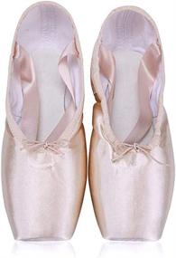 img 4 attached to 🩰 BININBOX Canvas Ballet Pointe Shoes for Girls – Professional and Athletic