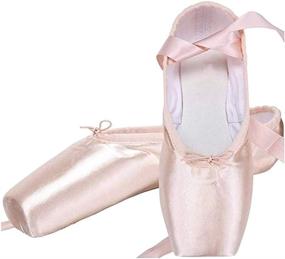 img 3 attached to 🩰 BININBOX Canvas Ballet Pointe Shoes for Girls – Professional and Athletic