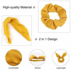 img 2 attached to Ondder Hair Scrunchies For Women 15 Pcs Hair Scrunchies For Women’S Hair Cute Girls Bow Scrunchies For Hair Ribbon Scrunchies With Bow Elastic Hair Ties Bands Ponytail Holder Hair Accessories For Women Girls Kids -Multi Color