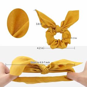 img 3 attached to Ondder Hair Scrunchies For Women 15 Pcs Hair Scrunchies For Women’S Hair Cute Girls Bow Scrunchies For Hair Ribbon Scrunchies With Bow Elastic Hair Ties Bands Ponytail Holder Hair Accessories For Women Girls Kids -Multi Color