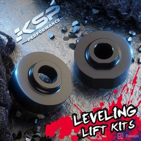 img 1 attached to 🚙 KSP 2" Leveling Lift Kits for Ford: Enhance Performance of F150, Ranger, and Bronco II (4WD) with Front Strut Spring Spacers and Stud Extenders (1981-1996 Models)