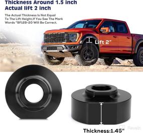 img 2 attached to 🚙 KSP 2" Leveling Lift Kits for Ford: Enhance Performance of F150, Ranger, and Bronco II (4WD) with Front Strut Spring Spacers and Stud Extenders (1981-1996 Models)