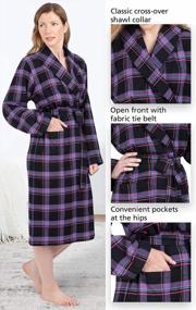 img 1 attached to Women'S Flannel Long Bathrobe PajamaGram Robe