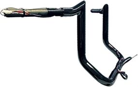 img 3 attached to 🏍️ Dominator Industries 1.25" PRE-WIRED 10" Meathook Monkey Bar Ape Hanger Handlebar for 2014-2021 Harley-Davidson Bagger Touring Electra & Street Glide (Black) - Includes Heated Grip Option