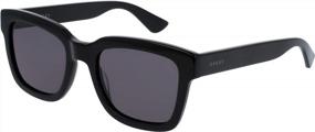 img 1 attached to 🕶️ Black Smoke Gucci Fashion Sunglasses