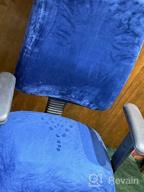 img 1 attached to Soft Velvet Stretch Armless Chair Slipcover In Navy Blue - BUYUE Task Office Chair Cover For Dustproof Protection And Washable Convenience review by Adam Wilson