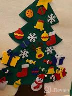 img 1 attached to YEAHBEER 3.2FT Felt Christmas Tree For Kids Wall With 30 Detachable DIY Ornaments - Xmas Gift And Door Hanging Decoration For New Year Celebrations review by Kevin Hernandez