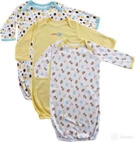 img 2 attached to Luvable Friends Unisex Baby Cotton Gowns: Soft and Stylish Nightwear for Newborns