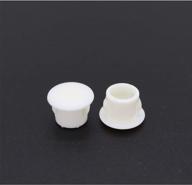 50 белых пластиковых отверстных заглушек: идеально подходят для 7,5-8 мм стопорных отверстий, заглушек для заподлицо с крышкой в ​​кухне и мебели. логотип