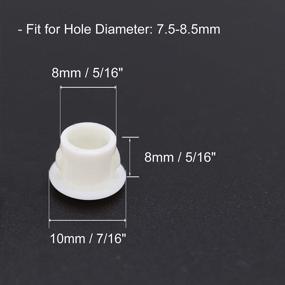 img 3 attached to 50 OFF WHITE PLASTIC HOLE PLUGS: Perfect For 7.5-8Mm Locking Hole Tube Flush Panel Fastener Cover In Kitchen & Furniture By VictorsHome