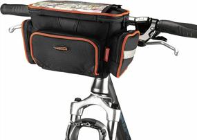 img 3 attached to Ibera Bicycle Handlebar Camera Bag With Clip-On Quick Release, Rain Cover And Map Sleeve For Equipment