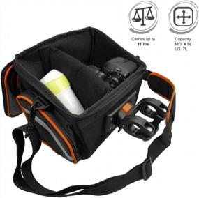 img 1 attached to Ibera Bicycle Handlebar Camera Bag With Clip-On Quick Release, Rain Cover And Map Sleeve For Equipment