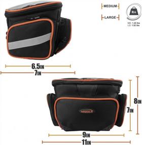img 2 attached to Ibera Bicycle Handlebar Camera Bag With Clip-On Quick Release, Rain Cover And Map Sleeve For Equipment