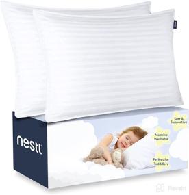 img 4 attached to Nestl Bedding Pillows Resistant Hypoallergenic Kids' Home Store