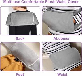img 1 attached to 3-Pack Hot Water Bottle With Plush Waist Cover For Pain Relief - Jeopace (Grey)
