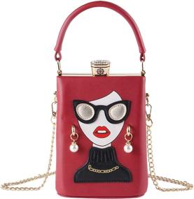 img 4 attached to Chic and Stylish Novelty Leather Satchel Handbags for Women - Satchels!